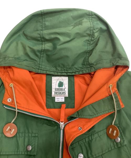 SIERRA DESIGNS（シエラデザインズ）SIERRA DESIGNS (シエラデザインズ) マウンテンパーカー グリーン×オレンジ サイズ:SIZE Sの古着・服飾アイテム