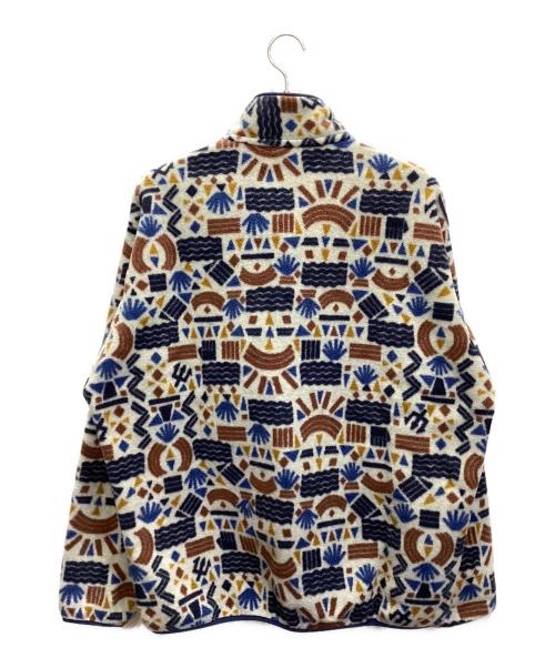 Patagonia（パタゴニア）Patagonia (パタゴニア) ライトウェイト・シンチラ・スナップT・プルオーバー オフホワイト×ネイビー サイズ:Lの古着・服飾アイテム