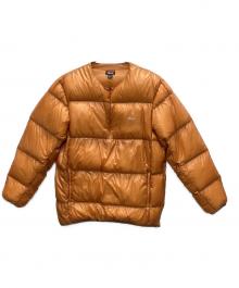 NANGA（ナンガ）の古着「マウンテンロッジ ダウンクルーネックトップ」｜オレンジ