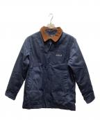 mont-bellモンベル）の古着「キャンバスカントリー ダウンジャケット」｜ネイビー