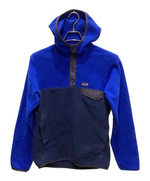 Patagonia（パタゴニア）Patagonia (パタゴニア) シンチラスナップティーフーディー ブルー×ネイビー サイズ:SIZE XSの古着・服飾アイテム