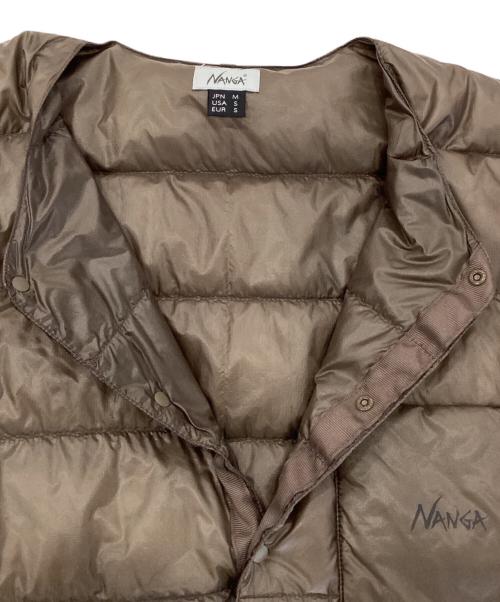 NANGA（ナンガ）NANGA (ナンガ) BLUESTORM (ブルーストーム) NNER DOWN CARDIGAN DETACHABLE SLEEVE ブラウン サイズ:Mの古着・服飾アイテム