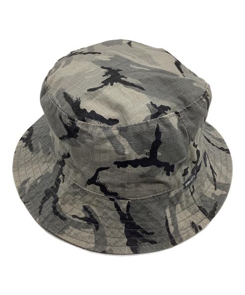 stussy（ステューシー）stussy (ステューシー) カモ柄リバーシブルハット グレー サイズ:SIZE Lの古着・服飾アイテム