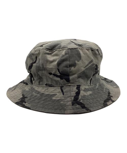 stussy（ステューシー）stussy (ステューシー) カモ柄リバーシブルハット グレー サイズ:SIZE Lの古着・服飾アイテム