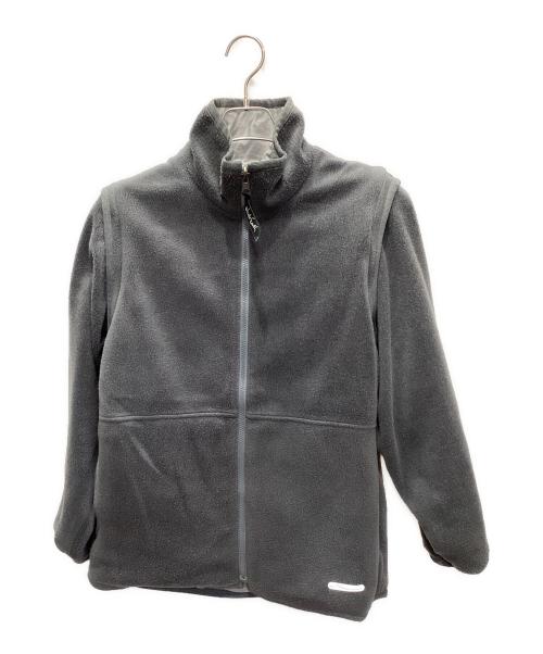 Whole Earth（ホールアース）Whole Earth (ホールアース) リバーシブル切り替えフリースジャケット グレー サイズ:Mの古着・服飾アイテム