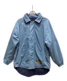 DESCENTE（デサント）の古着「刺繍ジャケット」｜スカイブルー