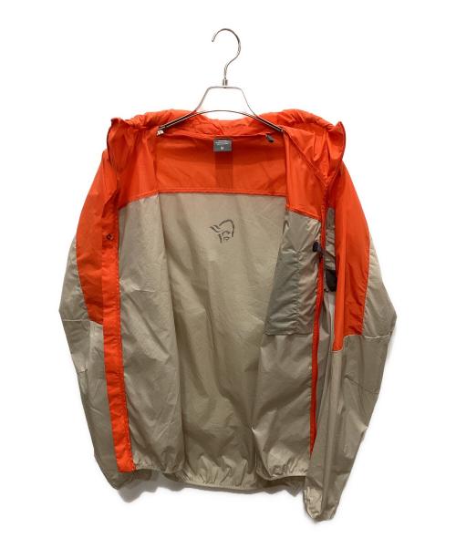 norrona（ノローナ）norrona (ノローナ) Falketind Aero60 Hood ベージュ×オレンジ サイズ:Mの古着・服飾アイテム
