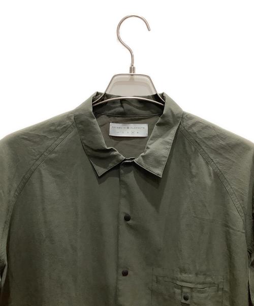 AXESQUIN ELEMENTS（アクシーズクイン エレメンツ）AXESQUIN ELEMENTS (アクシーズクイン エレメンツ) 軽くて涼しい半袖シャツ オリーブ サイズ:SIZE 四の古着・服飾アイテム