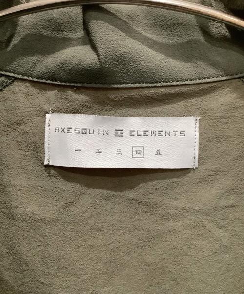 AXESQUIN ELEMENTS（アクシーズクイン エレメンツ）AXESQUIN ELEMENTS (アクシーズクイン エレメンツ) 軽くて涼しい半袖シャツ オリーブ サイズ:SIZE 四の古着・服飾アイテム