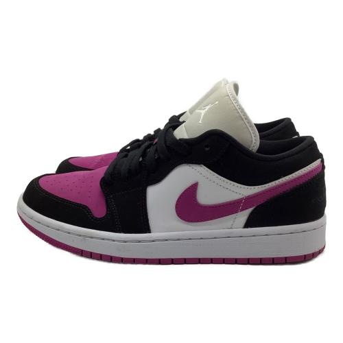 NIKE（ナイキ）NIKE (ナイキ) JORDAN BRAND WMNS AIR JORDAN 1 LOW パープル×ブラック サイズ:SIZE 25cmの古着・服飾アイテム