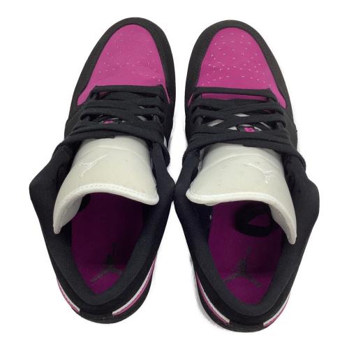 NIKE（ナイキ）NIKE (ナイキ) JORDAN BRAND WMNS AIR JORDAN 1 LOW パープル×ブラック サイズ:SIZE 25cmの古着・服飾アイテム