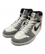 NIKEナイキ）の古着「エア ジョーダン 1 レトロ HIGH」｜グレー×ホワイト