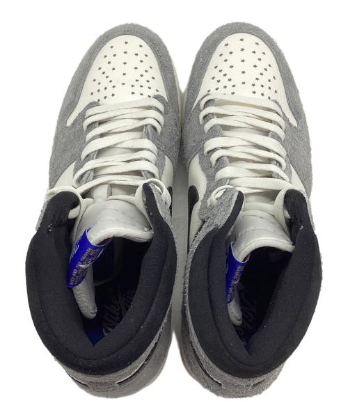 NIKE（ナイキ）NIKE (ナイキ) エア ジョーダン 1 レトロ HIGH グレー×ホワイト サイズ:SIZE 30cmの古着・服飾アイテム