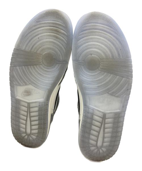 NIKE（ナイキ）NIKE (ナイキ) エア ジョーダン 1 レトロ HIGH グレー×ホワイト サイズ:SIZE 30cmの古着・服飾アイテム