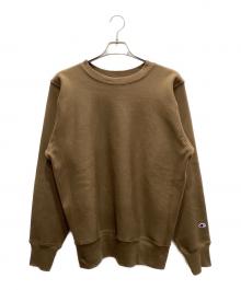 Champion（チャンピオン）の古着「リバースウィーブクルーネックスウェットシャツ」｜ブラウン