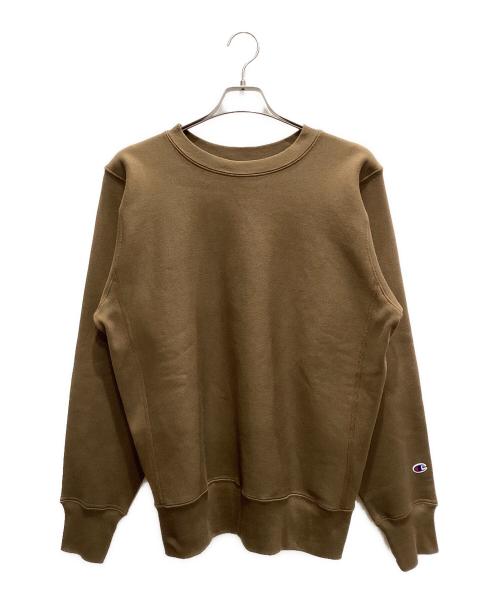 Champion（チャンピオン）Champion (チャンピオン) リバースウィーブクルーネックスウェットシャツ ブラウン サイズ:SIZE Mの古着・服飾アイテム