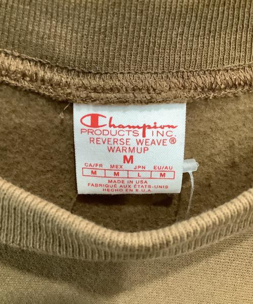 Champion（チャンピオン）Champion (チャンピオン) リバースウィーブクルーネックスウェットシャツ ブラウン サイズ:SIZE Mの古着・服飾アイテム