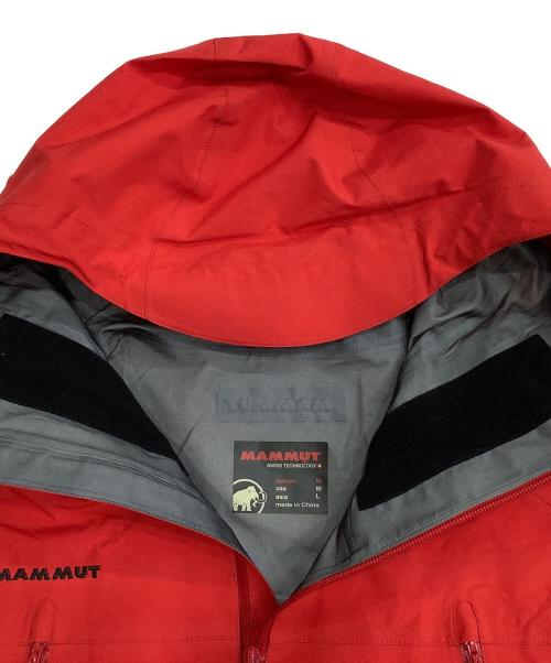MAMMUT（マムート）MAMMUT (マムート) プロシェルサンダーストームレインスーツ レッド×ブラック サイズ:SIZE Lの古着・服飾アイテム