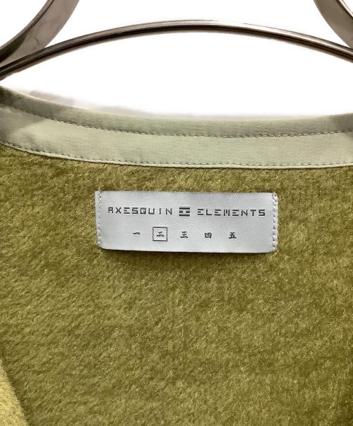 AXESQUIN ELEMENTS（アクシーズクイン エレメンツ）AXESQUIN ELEMENTS (アクシーズクイン エレメンツ) オクタライニングのカーディガン セージグリーン サイズ:SIZE 二の古着・服飾アイテム