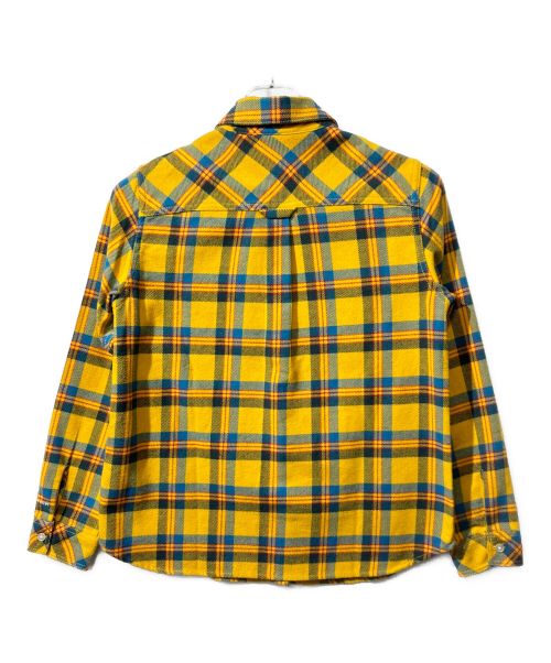 Columbia（コロンビア）Columbia (コロンビア) フォウルピナクル ロングスリーブシャツ イエロー×ブルー サイズ:Mの古着・服飾アイテム