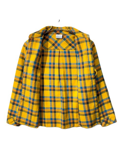 Columbia（コロンビア）Columbia (コロンビア) フォウルピナクル ロングスリーブシャツ イエロー×ブルー サイズ:Mの古着・服飾アイテム