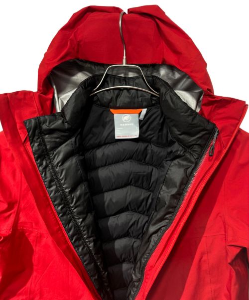 MAMMUT（マムート）MAMMUT (マムート) コンベイ スリーインワン ハードシェル フーデット ジャケット レッド サイズ:Mの古着・服飾アイテム