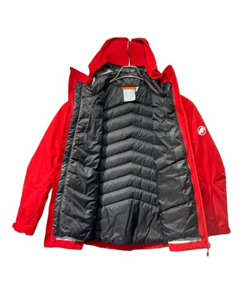 MAMMUT（マムート）MAMMUT (マムート) コンベイ スリーインワン ハードシェル フーデット ジャケット レッド サイズ:Mの古着・服飾アイテム