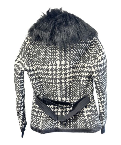 MONCLER（モンクレール）MONCLER (モンクレール) ダウンコート ブラック×ホワイト サイズ:SIZE 1の古着・服飾アイテム