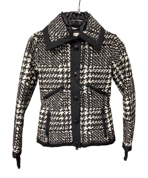 MONCLER（モンクレール）MONCLER (モンクレール) ダウンコート ブラック×ホワイト サイズ:SIZE 1の古着・服飾アイテム
