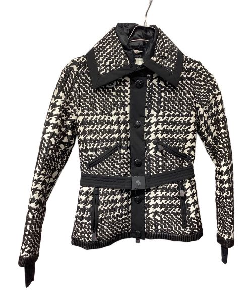 MONCLER（モンクレール）MONCLER (モンクレール) ダウンコート ブラック×ホワイト サイズ:SIZE 1の古着・服飾アイテム