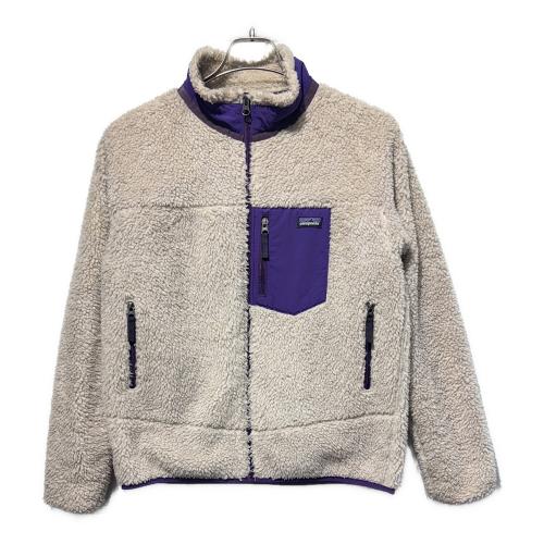 Patagonia（パタゴニア）Patagonia (パタゴニア) キッズレトロＸジャケット ホワイト×パープル サイズ:SIZE XXLの古着・服飾アイテム