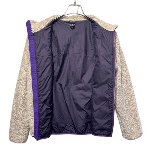 Patagonia（パタゴニア）Patagonia (パタゴニア) キッズレトロＸジャケット ホワイト×パープル サイズ:SIZE XXLの古着・服飾アイテム