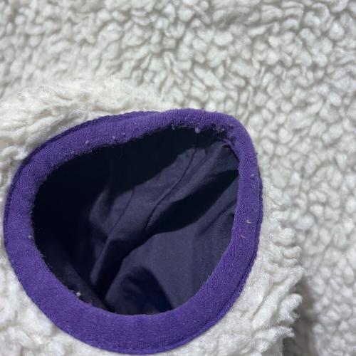 Patagonia（パタゴニア）Patagonia (パタゴニア) キッズレトロＸジャケット ホワイト×パープル サイズ:SIZE XXLの古着・服飾アイテム