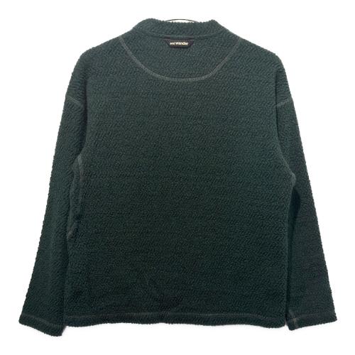and wander（アンドワンダー）and wander (アンドワンダー) re wool JQ crew neck グリーン サイズ:SIZE Mの古着・服飾アイテム