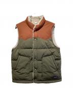 Patagoniaパタゴニア）の古着「リバーシブル・ビビー・ダウン・ベスト」｜カーキ×ブラウン