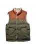 Patagonia（パタゴニア）の古着「リバーシブル・ビビー・ダウン・ベスト」｜カーキ×ブラウン