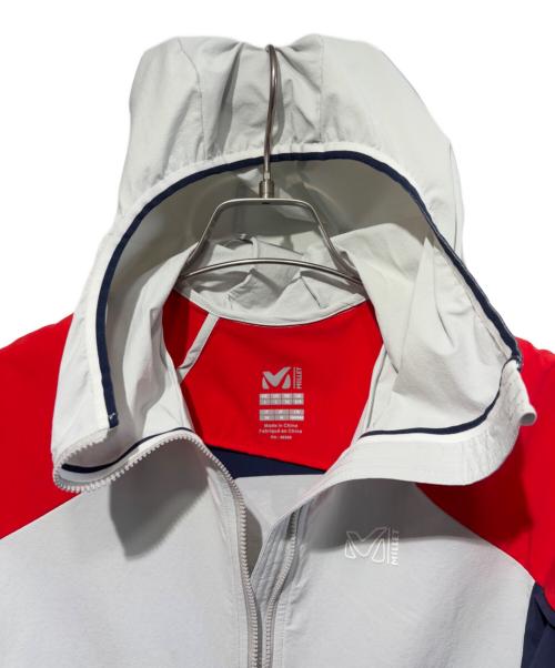 MILLET（ミレー）MILLET (ミレー) トリロジー コーデュラ フーディー グレー×レッド サイズ:SIZE　Mの古着・服飾アイテム