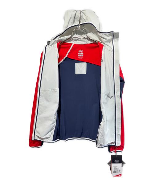 MILLET（ミレー）MILLET (ミレー) トリロジー コーデュラ フーディー グレー×レッド サイズ:SIZE　Mの古着・服飾アイテム