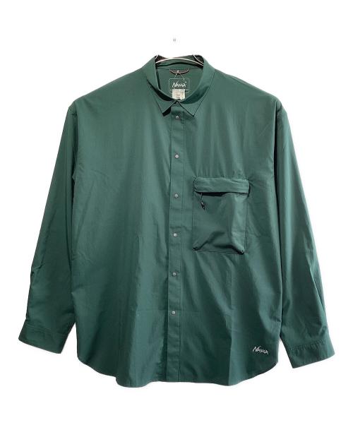 NANGA（ナンガ）NANGA (ナンガ) PLCエクスカーションシャツ グリーン サイズ:SIZE Lの古着・服飾アイテム