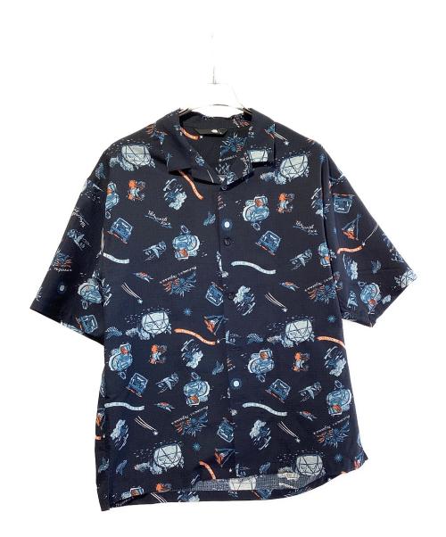 THE NORTH FACE（ザ ノース フェイス）THE NORTH FACE (ザ ノース フェイス) S/S ALOHA Vent SHIRT(エス/エスアロハベントシャツ) ネイビー サイズ:XLの古着・服飾アイテム