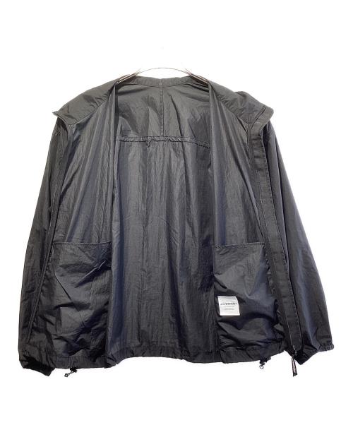 and wander（アンドワンダー）and wander (アンドワンダー) オーバーサイズリップジャケット ブラック サイズ:SIZE Sの古着・服飾アイテム