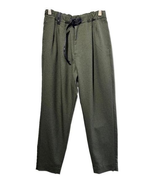 and wander（アンドワンダー）and wander (アンドワンダー) PE melange twill pants グリーン サイズ:SIZE　WSの古着・服飾アイテム
