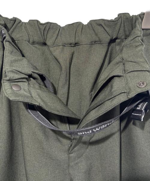 and wander（アンドワンダー）and wander (アンドワンダー) PE melange twill pants グリーン サイズ:SIZE　WSの古着・服飾アイテム