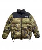 THE NORTH FACEザ ノース フェイス）の古着「ヌプシジャケット」｜オリーブ×ブラック