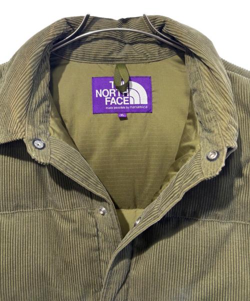 THE NORTHFACE PURPLELABEL（ザ・ノースフェイス パープルレーベル）THE NORTHFACE PURPLELABEL (ザ・ノースフェイス パープルレーベル) コーデュロイダウンジャケット オリーブ サイズ:SIZE　XLの古着・服飾アイテム