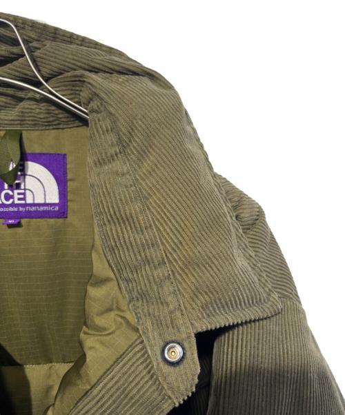 THE NORTHFACE PURPLELABEL（ザ・ノースフェイス パープルレーベル）THE NORTHFACE PURPLELABEL (ザ・ノースフェイス パープルレーベル) コーデュロイダウンジャケット オリーブ サイズ:SIZE　XLの古着・服飾アイテム