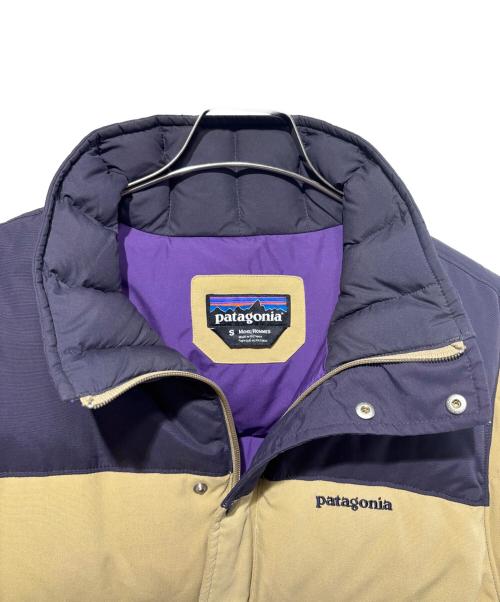 Patagonia（パタゴニア）Patagonia (パタゴニア) ビビーダウンジャケット ベージュ×パープル サイズ:SIZE　Sの古着・服飾アイテム
