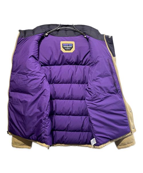Patagonia（パタゴニア）Patagonia (パタゴニア) ビビーダウンジャケット ベージュ×パープル サイズ:SIZE　Sの古着・服飾アイテム