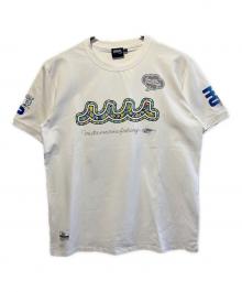 muta MARINE×NAMIKO(NIBOSHI&)（ムータマリン×ナミコ(ニボシアンド)）の古着「Fishing Tシャツ」｜ホワイト
