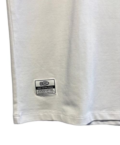 BLAUSEA（ブラウシー）BLAUSEA (ブラウシー) sun rise (サンライズ) muta MARINE (ムータマリン) コラボTシャツ ホワイト サイズ:SIZE　Lの古着・服飾アイテム